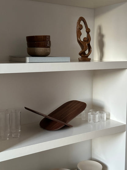 BUTTERFLY BOEKENSTANDAARD  - 100% WALNOTENHOUT