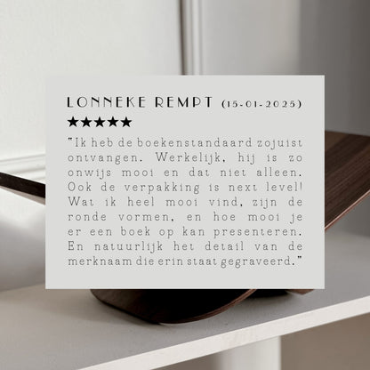 BUTTERFLY BOEKENSTANDAARD  - 100% WALNOTENHOUT